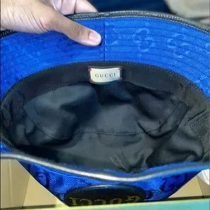 Gucci | Accessories | Gucci Bucket Hat Blue Size M | Poshmark display picture 1